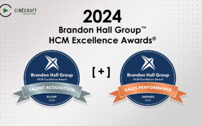 Cinecraft Wins Silver and Bronze in the Brandon Hall Group HCM Excellence Awards