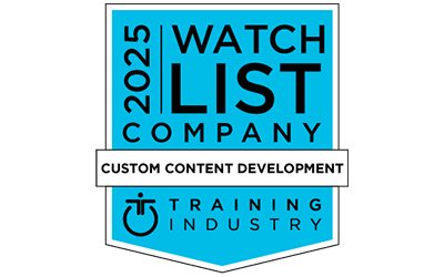 Cinecraft was selected by Training Industry as a “2025 Custom Content Development Watch List Company.”