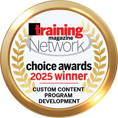 Training Magazine Network Choice Awards 2025 Winner for Custom Content Program Development